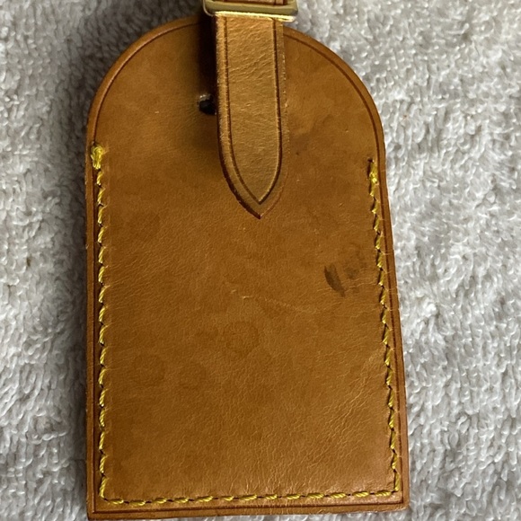 Vintage Louis Vuitton Luggage Tag in Vachetta Leather (07F) - Picture 4 of 5